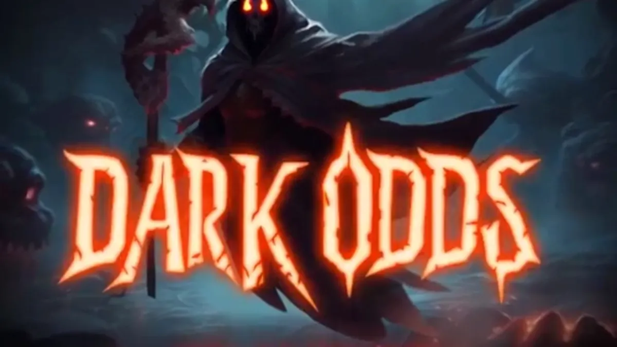 Interface sombria e misteriosa do slot Dark Odds